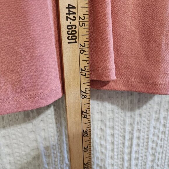 Torrid Plus Size Peach Studio Crepe Jersey Mock Neck Lace Inset Top 0X - Picture 13 of 13